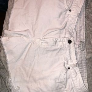 Vintage White Jean Shorts